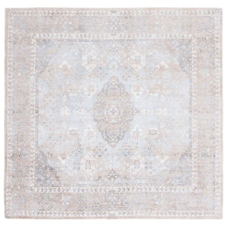 Safavieh 6 x 6 ft. Restoration Vintage Hand Loomed Square Area Rug Beige & Sand RVT703B-6SQ
